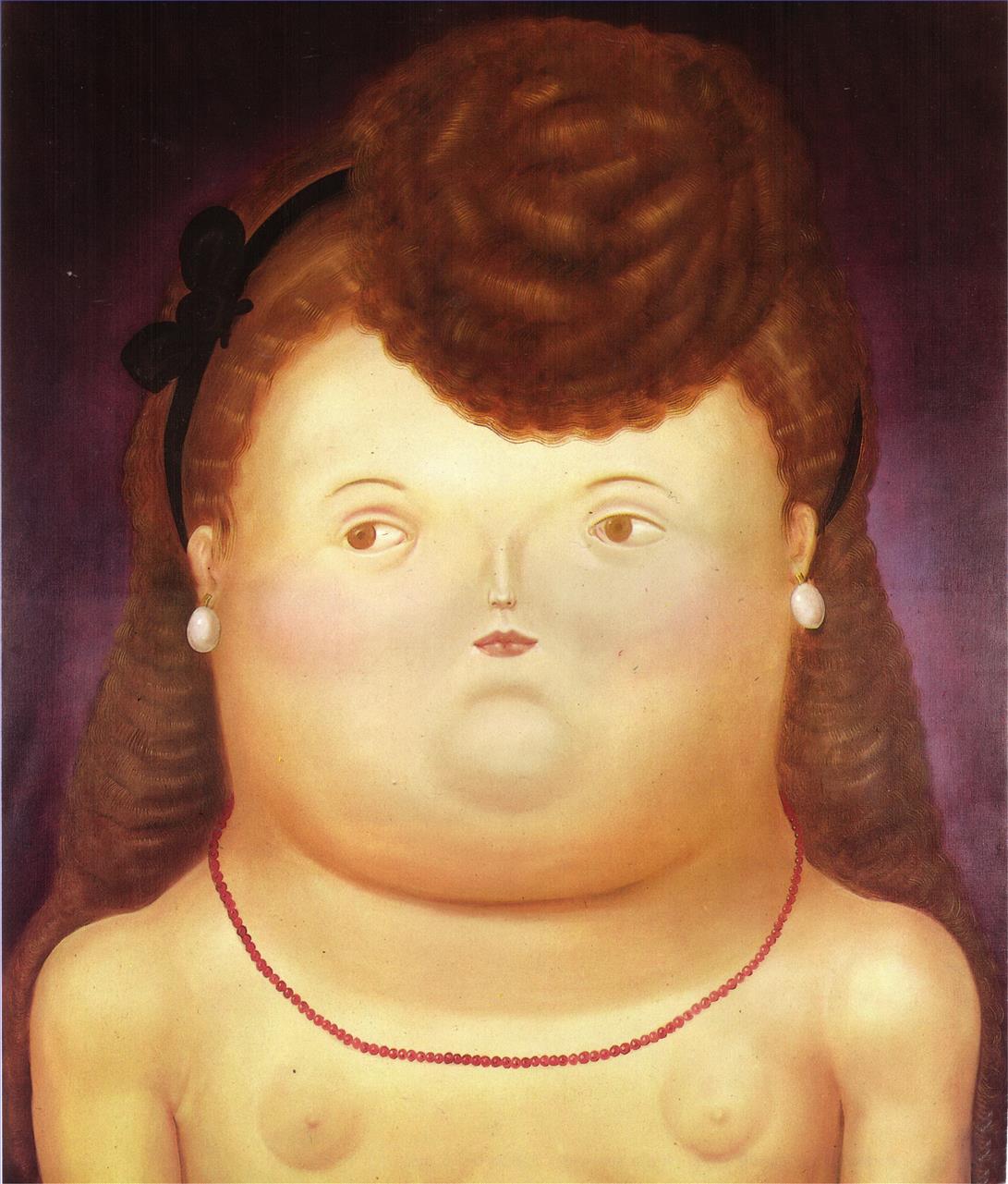 Mädchen Bogen Fernando Botero Ölgemälde